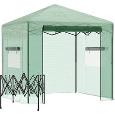 OutSunny Portable Walk-in Greenhouse 8x6ft Stainless steel Plastic