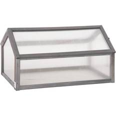 Grow house OutSunny Wooden Cold Frame Greenhouse Garden Polycarbonate Grow