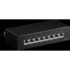 Goobay patch panel Goobay CAT 6a Mini/Desktop Patch Panel, Port, black