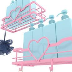 Pink Shower Baskets, Caddies & Soap Shelves FLCITY Sweet Heart Shower Caddy