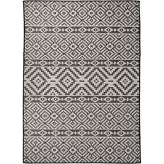 Tæpper & Skind vidaXL fladvævet udendørstæppe 200x280 Sort cm