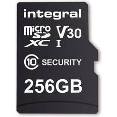 256 microsd Integral 256 Gt:n valvontakameran microSD-kortti kojelautakameroille, kotikameroille, valvontakameroille, vartalokameroille ja droneille