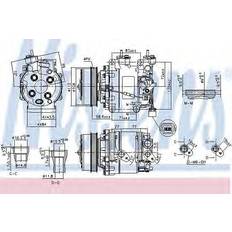 Honda Kompressorer Honda Kompressor, klimaanlæg NISSENS 890155