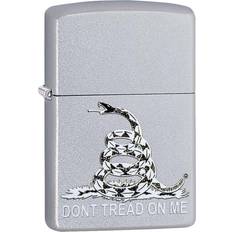 Lighters Zippo Don't Tread on Me Satin Chrome Pocket Lighter