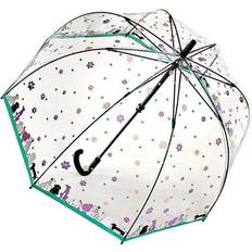 Clear umbrella Fulton Birdcage Clear Dome Umbrella Dog & Bone