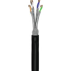 Cat 7 cable Goobay 52768 Cat 7 Cable S/FTP PiMF OFC Double Shielded AWG 23/1 PE Sheath Black...