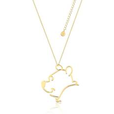 Disney Collares Disney Colgante Winnie The Pooh Silueta Baño De Oro