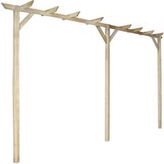 vidaXL Garden Pergola 400x40x205cm Wood Patio Trellis Arch