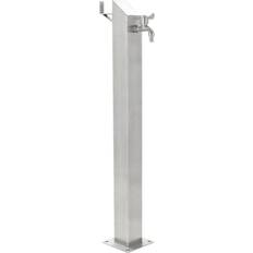 vidaXL Garden Water Column Stainless Silver