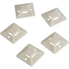 Beige Buntband LogiLink Cable tie mounts self-adhesive for cabl