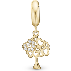 Tree of Hearts Charms - Gold/Transparent