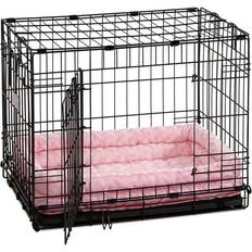 Pets Time Deluxe Double Bolster Pet Bed Pink 36in