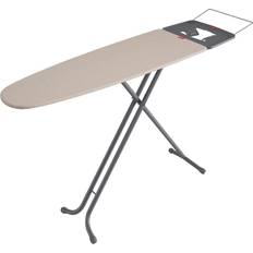 Rayen Asse da Stiro Tavolo Ferro e Supporto Appendiabiti Misure: 120 x 41 cm Gamma Premium, Metallo, Grigio e Beige