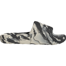 Grey Slides adidas Adilette 22 - Carbon/Aluminium/Aluminium