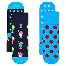 Happy Socks Kid's Milkshake Anti-Slip Sock 2-pack - Multicoloured