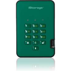 iStorage IS-DA2-256-SSD-2000-GN 2TB diskAshur2 256-bit USB 3.1 bärbart SSD-enhet med hårdvarukryptering – Renngrun