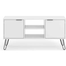 Metal TV Benches Core Products Augusta 2 Door TV Bench 114.5x57cm