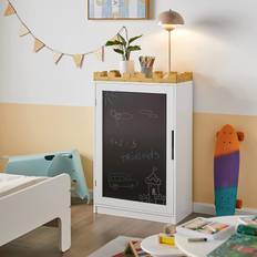 Hvid Boghylder Children Bookcase Book Shelf with Blackboard Children