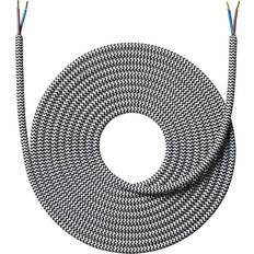Nielsen Light Elartikler Nielsen Light Stofledning fra Sort hvid stribet