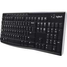 Bluetooth - Teclados Estándar Logitech K270 RF Inalámbrico QWERTZ Checa Negro