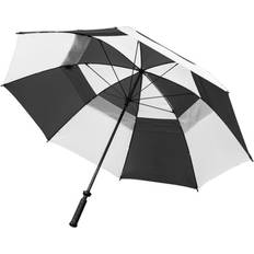 Longridge Double Canopy Golf Umbrella (One Size) (Black/White)