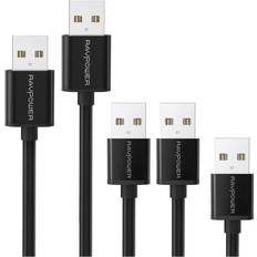 5 2.0 Micro USB Cables 0.3 m + 2 0.9 m + 1.8 m + 3.0 m, Black
