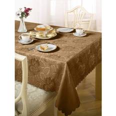 Emma Barclay & Sons Cloth Damask Rose Tablecloth Green