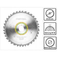 Festool 500124 Universal Saw Blade 216x2,3x30 W36, Multi-Colour