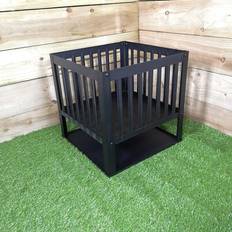 Redwood 40Cm Square Fire Basket Garden Pit Log Burner Base