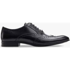 Black Oxford Base London Mirabelle Leather Brogues