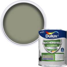 Green Paint Dulux Valentine Weathershield Multi Surface Paint Green 0.75L