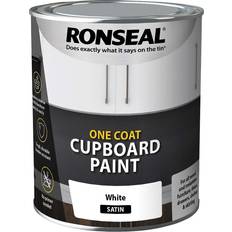 Ronseal One Coat Cupboard Paint Wood Paint White 0.75L