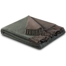 Biederlack Luksus cashmere plaid Tæppe Grøn, Brun