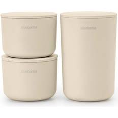 Brabantia Portacepillos de dientes Brabantia 3 Botes Soft Beige