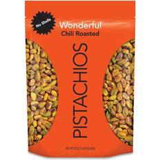 Halal Nuts & Seeds Wonderful Chili Roasted No Shells Pistachios 22oz 1