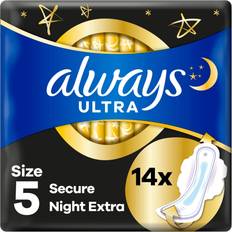 Always Ultra Secure Night Extra with wings 14 Pads 12-pack