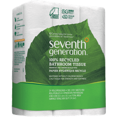 Seventh Generation 2-Ply White Paper Made with 100% Recycled Paper 24 Rolls