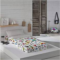 Enkelt seng Costura Quilted Zipper Bedding Cool Icons Bed