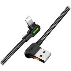 Angled USB A - Lightning M-M
