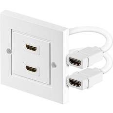 Hdmi vægdåse Goobay Pro HDMI wall socket 2