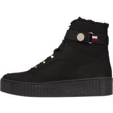 Tommy Hilfiger Snørestøvler Tommy Hilfiger Warm Lined Vinterstøvler, Sort