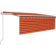Be Basic markise 4x3 m automatisk orange + brun