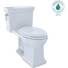 Toilets Toto Promenade II 1G One-Piece Elongated Toilet with 1.0 GPF Single Flush In Cotton White with CeFiONtect Ceramic Glaze, MS814224CUFG#01