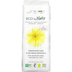 Toiletries Naty Compostable Sanitary Pads Normal Absorbency 14 12-pack