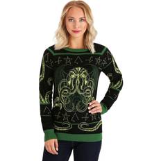 5 Giochi da Tavolo Rage of Cthulhu Adult Halloween Sweater Black/Green 5X