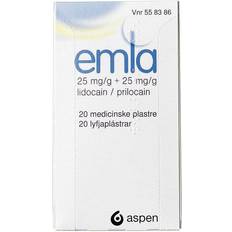 Emla Emla Medicisk plaster 25 mg/g + 25 mg/g 20