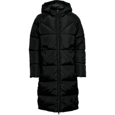 Only Amanda Steppmantel mit Kapuze - Black