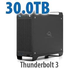 Nvme x8 30.0TB (1x2.0TB U.2 NVMe SSD, 7x4.0TB HDD) ThunderBay Flex 8 Thunderbolt 3 Storage Solution