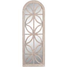 Hvid - Krystal Spejle Dkd Home Decor Vægspejl Krystal Hvid Træ MDF Afklædt Vægspejl