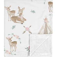 Deer Floral Security Baby Blanket